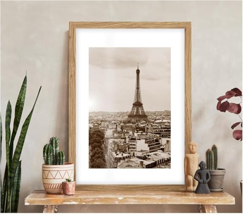 Pix FRAMES Bilderrahmen 50x70 cm - Holzrahmen für Foto - Rahmen mit Scheiben aus acrylglas - Rahmen zum Aufhängen - Modern Photo Frame - Weiß von Pix FRAMES
