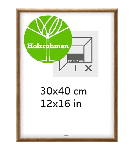 Pix FRAMES Bilderrahmen - Fotorahmen aus Holz - Rahmen mit Scheiben aus acrylglas - Rahmen zum Aufhängen - Modern Photo Frame - 30x40 cm - Braun Pix FRAMES Bilderrahmen - Fotorahmen aus Holz - Rahmen mit Scheiben aus acrylglas - Rahmen zum Aufhängen - Modern Photo Frame - 30x40 cm - Braun von Pix FRAMES