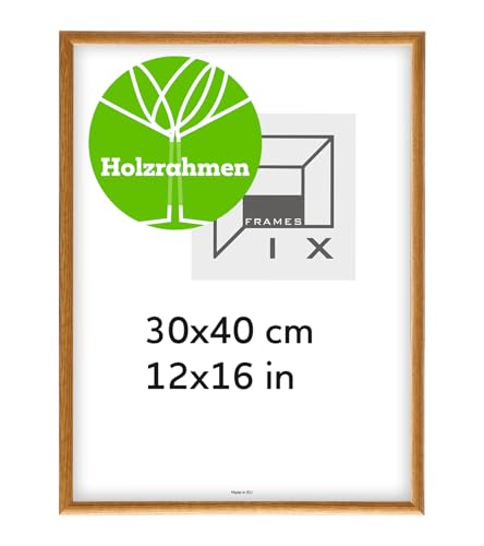 Pix FRAMES Bilderrahmen - Fotorahmen aus Holz - Rahmen mit Scheiben aus acrylglas - Rahmen zum Aufhängen - Modern Photo Frame - 30x40 cm - Honig Pix FRAMES Bilderrahmen - Fotorahmen aus Holz - Rahmen mit Scheiben aus acrylglas - Rahmen zum Aufhängen - Modern Photo Frame - 30x40 cm - Honig von Pix FRAMES