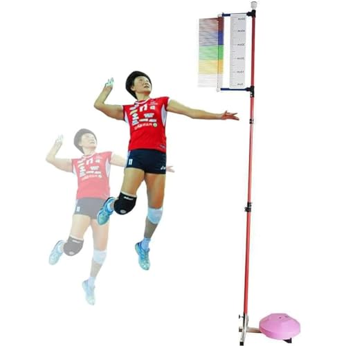 PixCy Vertikaler Sprungtester, Sprungmess-Teststab-Werkzeug, 3,9 Fuß bis 11,8 Fuß, vertikaler Sprungtrainer für Kinder und Jugendliche, Basketball-Volleyball-Sprungtest-Bewertungstool von PixCy