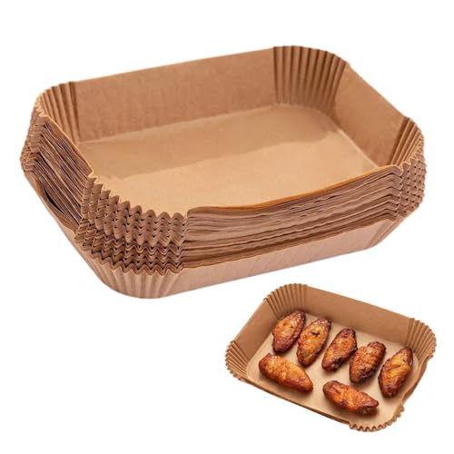 100 Stück Backpapier für Heißluftfritteuse - 20.5x14cm Airfryer Backpapier,Heißluftfritteuse Backpapier kompatibel mit Nin-ja AF300EU, AF400EUCP, AF400EU und Anderen Dual Zone Heißluftfritteuse 100 Stück Backpapier für Heißluftfritteuse - 20.5x14cm Airfryer Backpapier,Heißluftfritteuse Backpapier kompatibel mit Nin-ja AF300EU, AF400EUCP, AF400EU und Anderen Dual Zone Heißluftfritteuse von Pixaro