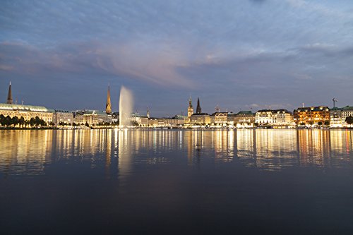 Fototapete - Hamburg Alster (Vlies-Fototapete (Kleistertapete)) 200 x 133 cm von Pixblick