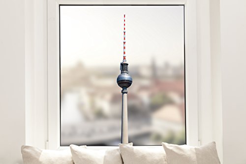 Pixblick Fenstersticker - Berliner Fernsehturm I Made in Germany I Wiederverwendbar von Pixblick