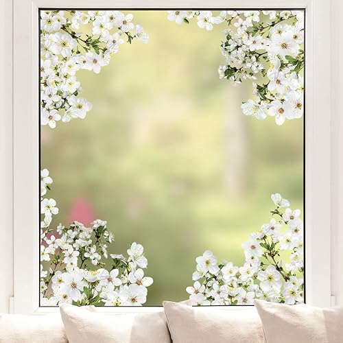 Pixblick Fenstersticker - Kirschblüte im Frühling I Made in Germany I Wiederverwendbar von Pixblick