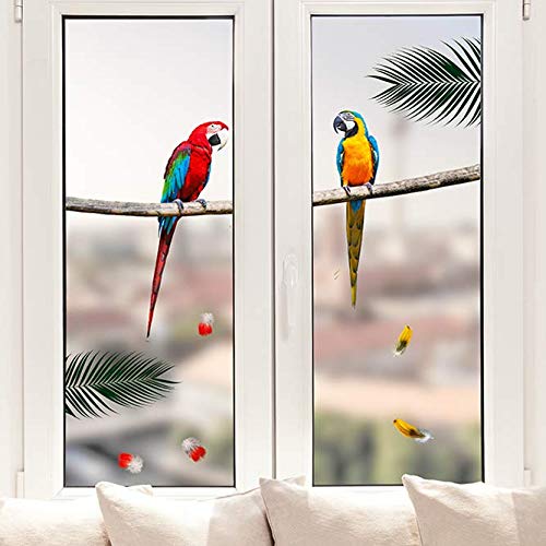 Pixblick Fenstersticker - Papageien I Made in Germany I Wiederverwendbar von Pixblick