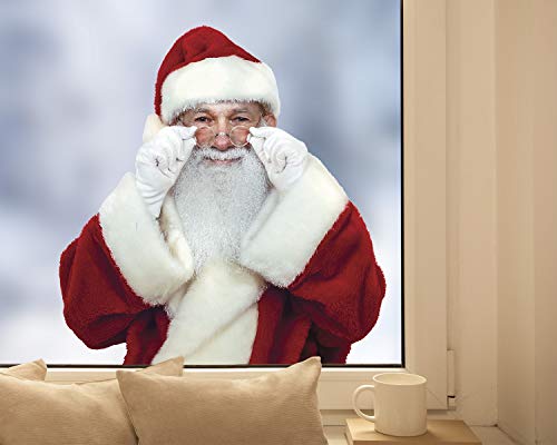 Pixblick Fenstersticker - Santa Claus I Made in Germany I Wiederverwendbar von Pixblick