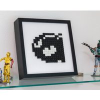 Super Mario - Kugelwilli Pixel Glas Mosaik Wandbild von PixelMakersDE