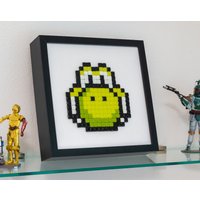 Super Mario - Yoshi Pixel Glas Mosaik Wandbild von PixelMakersDE