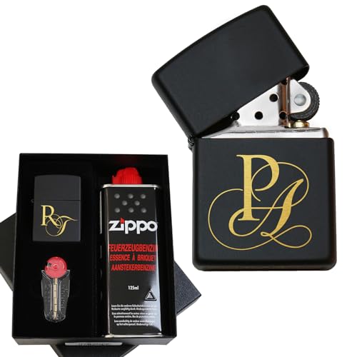 Feuerzeug mit Gravur, schwarz. Erstellt mit Zippo Feuerzeug | Sturmfeuerzeug mit Initialen & Namen | Graviertes Benzinfeuerzeug personalisiert Feuerzeug mit Gravur, schwarz. Erstellt mit Zippo Feuerzeug | Sturmfeuerzeug mit Initialen & Namen | Graviertes Benzinfeuerzeug personalisiert von Pixelstudio