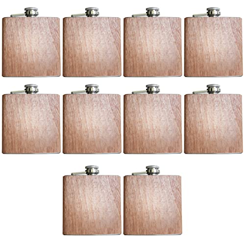 Flachmann Holz 10 Stück von Pixelstudio