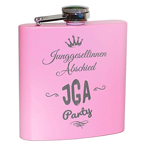 Pixelstudio Pinker Flachmann für Junggesellinnenabschied | JGA Junggesellenabschied Frauen | Für die letzte Party in Freiheit | Lustiger Scherzartikel für Polterabend/Poltern | Rosa Pixelstudio Pinker Flachmann für Junggesellinnenabschied | JGA Junggesellenabschied Frauen | Für die letzte Party in Freiheit | Lustiger Scherzartikel für Polterabend/Poltern | Rosa von Pixelstudio