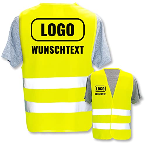 Hochwertige Warnweste direkt selber gestalten * eigener Aufdruck mit Text Logos Grafiken Designs, Position & Druckart:Rücken + Front/Premium-Druck, Farbe & Größe:Gelb/Größe 5XL Hochwertige Warnweste direkt selber gestalten * eigener Aufdruck mit Text Logos Grafiken Designs, Position & Druckart:Rücken + Front/Premium-Druck, Farbe & Größe:Gelb/Größe 5XL von PixiPrints.com