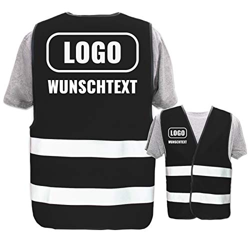 Hochwertige Warnweste direkt selber gestalten * eigener Aufdruck mit Text Logos Grafiken Designs, Position & Druckart:Rücken + Front/Premium-Druck, Farbe & Größe:Schwarz/Größe 5XL Hochwertige Warnweste direkt selber gestalten * eigener Aufdruck mit Text Logos Grafiken Designs, Position & Druckart:Rücken + Front/Premium-Druck, Farbe & Größe:Schwarz/Größe 5XL von PixiPrints.com