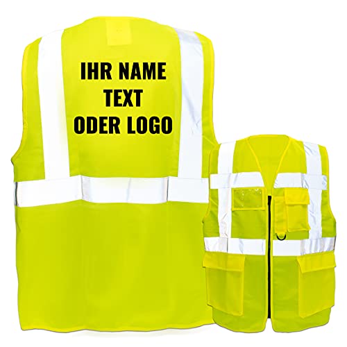 Warnweste mit Reißverschluss und Taschen * Druck auf Rücken/Standard-Druck * Farbe & Größe: Gelb/Größe 4XL * Aufdruck selbst gestalten * Bedruckt mit Design Foto Text Logo Warnweste mit Reißverschluss und Taschen * Druck auf Rücken/Standard-Druck * Farbe & Größe: Gelb/Größe 4XL * Aufdruck selbst gestalten * Bedruckt mit Design Foto Text Logo von PixiPrints.com