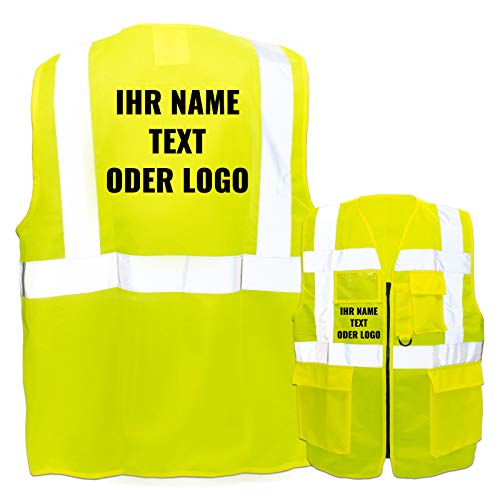 Warnweste mit Reißverschluss und Taschen * Druck auf Rücken + Front/Standard-Druck * Farbe & Größe: Gelb/Größe XXL * Aufdruck selbst gestalten * Bedruckt mit Design Foto Text Logo Warnweste mit Reißverschluss und Taschen * Druck auf Rücken + Front/Standard-Druck * Farbe & Größe: Gelb/Größe XXL * Aufdruck selbst gestalten * Bedruckt mit Design Foto Text Logo von PixiPrints.com