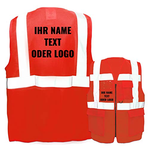 Warnweste mit Reißverschluss und Taschen * Druck auf Rücken + Front/Standard-Druck * Farbe & Größe: Rot/Größe XL * Aufdruck selbst gestalten * Bedruckt mit Design Foto Text Logo Warnweste mit Reißverschluss und Taschen * Druck auf Rücken + Front/Standard-Druck * Farbe & Größe: Rot/Größe XL * Aufdruck selbst gestalten * Bedruckt mit Design Foto Text Logo von PixiPrints.com