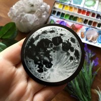 Große Magnet Durchmesser -7 cm - Mond - Hexen von PixieColdArt