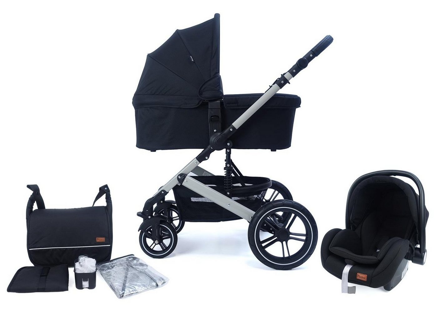 Pixini Kombi-Kinderwagen Pixini Aloha Kinderwagen 3in1 Set, Sonnenverdeck von Pixini