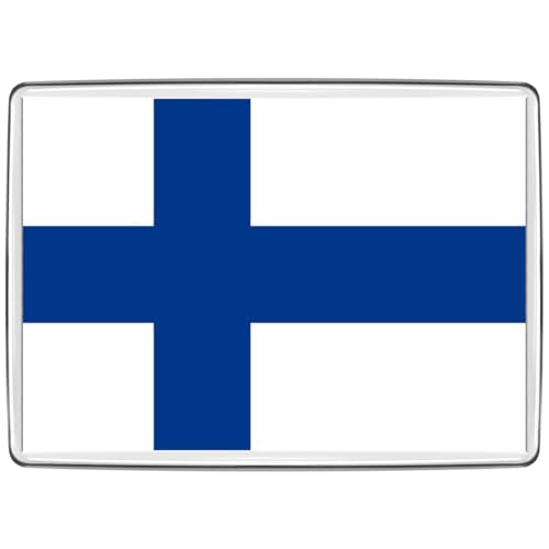 Pixly® Kühlschrankmagnet mit Finnland-Flagge, groß, Jumbo-Größe, finnisches Andenken, Land-Souvenir, Neuheit, Kühlschrankmagnete, Geschenk von Pixly