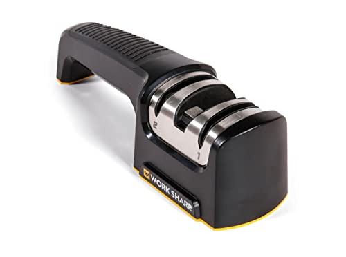 Work Sharp Schärfgerät Pull Through Kitchen Sharpener - schärft Kochmesser schnell, einfach und äußerst effektiv, Schwarz von Work Sharp