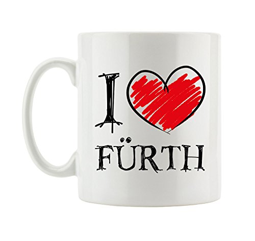 Pixxprint I Love Fürth Fun Tasse von Pixxprint