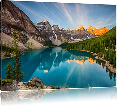 Pixxprint Bergsee, Größe: 100x70cm, Leinwandbild, fertig gespannt, Wandbild, Dekoration, Kunstdruck, kein Poster Pixxprint Bergsee, Größe: 100x70cm, Leinwandbild, fertig gespannt, Wandbild, Dekoration, Kunstdruck, kein Poster von Pixxprint