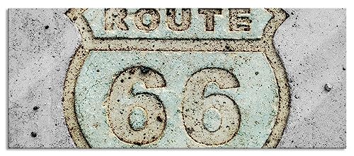 Pixxprint Glasbild Panorama, Wandbild aus Echtglas, Route 66, 100x40 cm, inkl. Aufhängung und Abstandshalter Pixxprint Glasbild Panorama, Wandbild aus Echtglas, Route 66, 100x40 cm, inkl. Aufhängung und Abstandshalter von Pixxprint