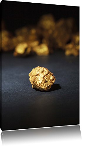 Pixxprint Goldnugget, Größe: 120x80cm, Leinwandbild, fertig gespannt, Wandbild, Dekoration, Kunstdruck, kein Poster Pixxprint Goldnugget, Größe: 120x80cm, Leinwandbild, fertig gespannt, Wandbild, Dekoration, Kunstdruck, kein Poster von Pixxprint
