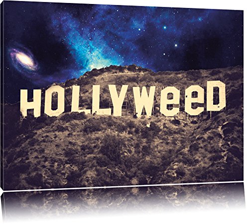 Pixxprint Hollyweed, Größe: 120x80cm, Leinwandbild, fertig gespannt, Wandbild, Dekoration, Kunstdruck, kein Poster Pixxprint Hollyweed, Größe: 120x80cm, Leinwandbild, fertig gespannt, Wandbild, Dekoration, Kunstdruck, kein Poster von Pixxprint