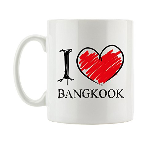 Pixxprint I Love Bangkok Fun Tasse von Pixxprint