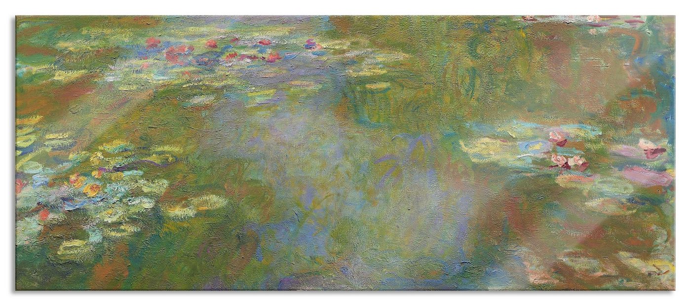 Pixxprint Glasbild Claude Monet - Madame Monet mit ihrem Sohn, Claude Monet - Madame Monet mit ihrem Sohn (1 St), Glasbild aus Echtglas, inkl. Aufhängungen und Abstandshalter von Pixxprint