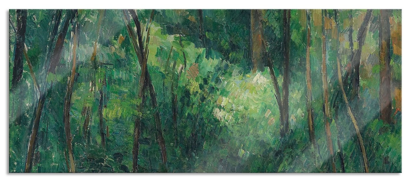 Pixxprint Glasbild Claude Monet - Wiese in Giverny, Claude Monet - Wiese in Giverny (1 St), Glasbild aus Echtglas, inkl. Aufhängungen und Abstandshalter von Pixxprint