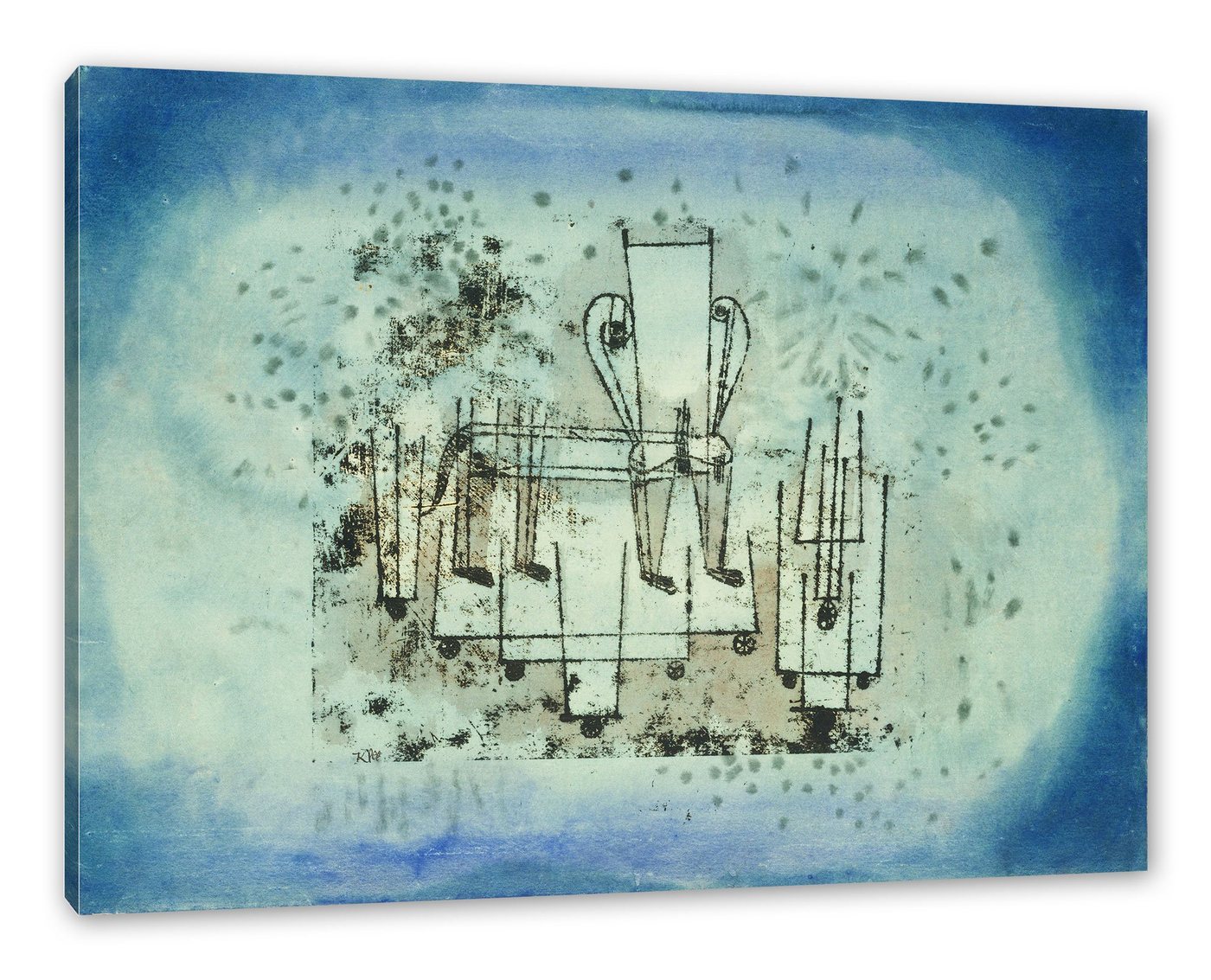 Pixxprint Leinwandbild Paul Klee - Das Stuhl-Tier, Paul Klee - Das Stuhl-Tier (1 St), Leinwandbild fertig bespannt, inkl. Zackenaufhänger von Pixxprint