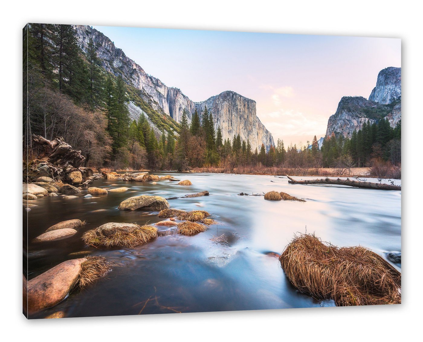 Pixxprint Leinwandbild »Yosemite National Park«, Wanddekoration (1 Stück), Leinwandbild fertig bespannt, inkl. Zackenaufhänger von Pixxprint