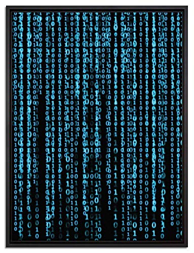 Pixxprint Matrix Leinwandbild 80x60 cm im Bilderahmen, Wandbild, Schattenfugenrahmen, Kein Poster Pixxprint Matrix Leinwandbild 80x60 cm im Bilderahmen, Wandbild, Schattenfugenrahmen, Kein Poster von Pixxprint