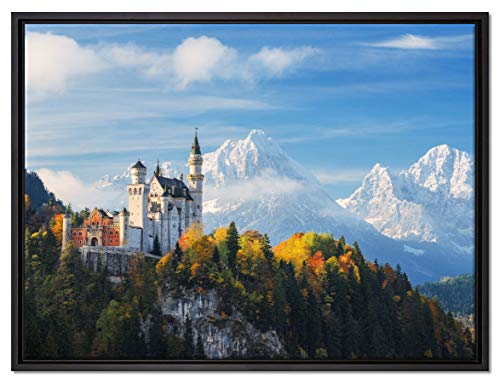Pixxprint Schloss Neuschwanstein Herbst Leinwandbild 80x60 cm im Bilderahmen, Wandbild, Schattenfugenrahmen, Kein Poster Pixxprint Schloss Neuschwanstein Herbst Leinwandbild 80x60 cm im Bilderahmen, Wandbild, Schattenfugenrahmen, Kein Poster von Pixxprint