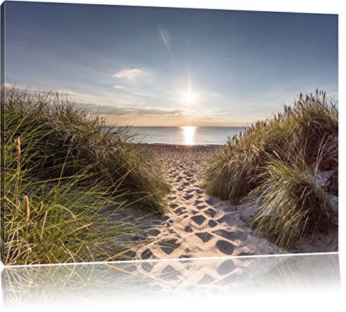 Pixxprint der Weg ins Meer, Größe: 60x40cm, Leinwandbild, fertig gespannt, Wandbild, Dekoration, Kunstdruck, kein Poster Pixxprint der Weg ins Meer, Größe: 60x40cm, Leinwandbild, fertig gespannt, Wandbild, Dekoration, Kunstdruck, kein Poster von Pixxprint