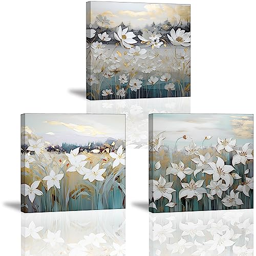 Piy Painting 3er Wand Kunst Modern Bild Set 30x30CM Elegante Blumen Bild Leinwand Malerei Blume Bilder Wanddekoration Wohnkultur Wandkunst Mit Holzrahmen für Geschenke, Yoga-Raum Wohnzimmerbilder Piy Painting 3er Wand Kunst Modern Bild Set 30x30CM Elegante Blumen Bild Leinwand Malerei Blume Bilder Wanddekoration Wohnkultur Wandkunst Mit Holzrahmen für Geschenke, Yoga-Raum Wohnzimmerbilder von Piy Painting