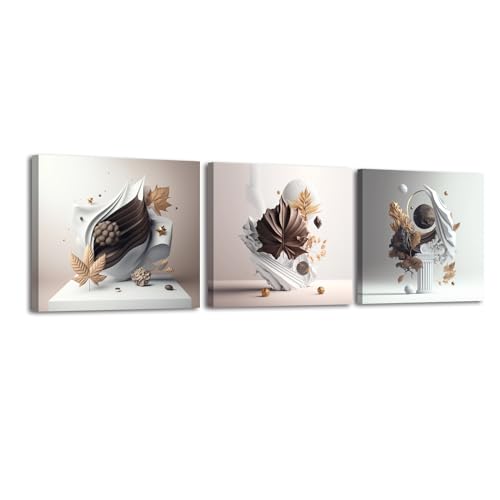 Piy Painting Eleganz Leinwandkunst - Kunstdrücke auf Leinwand - Moderne Wohnzimmerbilder als Geschenk für Liebende Am Valentinstag 30x30cm Satz von 3 Piy Painting Eleganz Leinwandkunst - Kunstdrücke auf Leinwand - Moderne Wohnzimmerbilder als Geschenk für Liebende Am Valentinstag 30x30cm Satz von 3 von Piy Painting