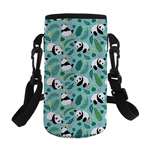 Pizding Tragbarer isolierter Wasserflaschenhalter mit Gurt für 500750 ml Wasserflaschen Flaschentasche Tasche für Wandern Fitnessstudio Reisen Wandern hält Getränke kühl bezauberndes PandaMuster Pizding Tragbarer isolierter Wasserflaschenhalter mit Gurt für 500750 ml Wasserflaschen Flaschentasche Tasche für Wandern Fitnessstudio Reisen Wandern hält Getränke kühl bezauberndes PandaMuster von Pizding