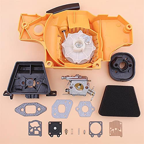Pizgear Rückstoß-Rücklauf-Seilzugstarter Vergaser Luftfilterreiniger Elementdeckel Dichtung Adapter Reparatursatz Kettensäge, for Partner, 350 351 Kettensägen-Rücklaufstarter Pizgear Rückstoß-Rücklauf-Seilzugstarter Vergaser Luftfilterreiniger Elementdeckel Dichtung Adapter Reparatursatz Kettensäge, for Partner, 350 351 Kettensägen-Rücklaufstarter von Pizgear