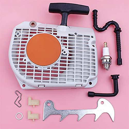 Pizgear Rückstoßstarter, Fälldorn, Heizölleitung, Zündkerze, Sperrklinkensatz, Kettensägen-Ersatzteil, for STIHL, 034 036 MS340 MS360 1125 080 2105 Kettensägen-Rücklaufstarter von Pizgear