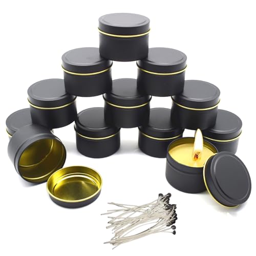 Pizsieat 12 Stück 110ml Kerzendose Kerzen Gläser leer zum Gießen, Runde Kerzenbehälter Kerzendosen Leer mit Deckel mit 100 stk Kerzendochtfür DIY Kerzen Handwerk Schmuck Kerzenherstellung Pizsieat 12 Stück 110ml Kerzendose Kerzen Gläser leer zum Gießen, Runde Kerzenbehälter Kerzendosen Leer mit Deckel mit 100 stk Kerzendochtfür DIY Kerzen Handwerk Schmuck Kerzenherstellung von Pizsieat