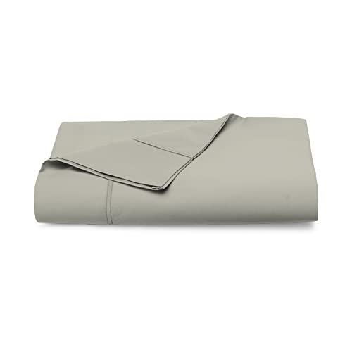 Pizuna 400 Fadenzahl Baumwolle bettlaken 180x280cm Silber,100% Langstapelige Baumwolle betttuch Weiche mako Satin, bettlaken ohne Gummizug (100% Silber betttuch 180 x 280 cm) von Pizuna