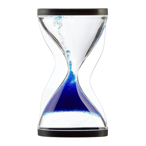 10-Minuten Anti-Gravitations Sanduhr – Premium Sensory Timer mit aufsteigendem Sand-Effekt, Vintage Acryl Deko für Büro & Zuhause, Stressabbau & Konzentrationstool(Blue) von Pizzacraft