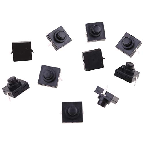 10 PCs Taschenlampenschalter Taste 1A 30 V 2Pin CB-1212-112D Dünner Fuß Druckknopfschalter LED Steuerhebel Startstop Taktil Dimmer Detektorsensoren Umschalten von Pjeghbvop