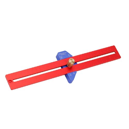 Anreißlineal für Holzbearbeitungswinkel, verstellbar, T-Typ, Anreißlinie, multifunktionales Markierungslehre, Aluminium-Messwerkzeug, Holzbearbeitungslineal von Pjeghbvop
