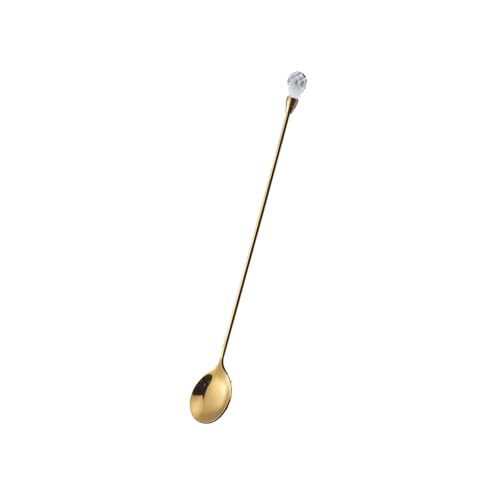 Long Löffel Set Dessert Löffel Kaffee Serving Besteck Kuchenlöffel 430 Stahlstahl Textur Für Kaffee Rührende Utensilien von Pjeghbvop