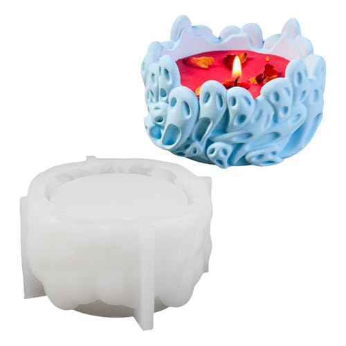 Multifunktionale Bodenformen, Bastelformen, Totenkopfform, Kerzenhalter, Silikonhalterung, Halloween-Dekor von Pjeghbvop