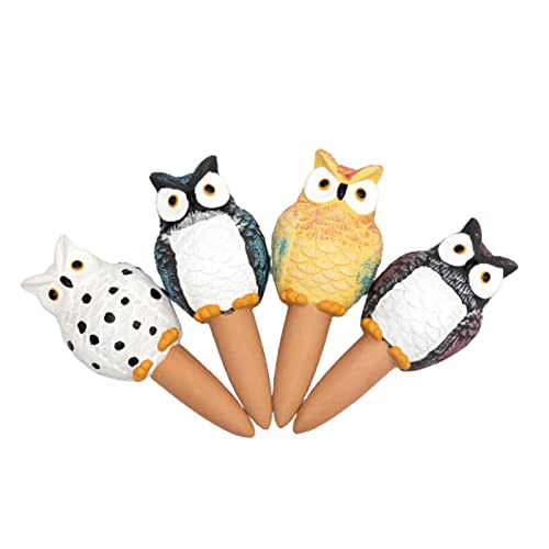 Pjeghbvop 4pcs Große Owl Automatische Pflanze Tropfer Mehrzweck Bewässerung Accessoire Für Kinder Erwachsene Blüten Bewässerung Automatisch Tropfer von Pjeghbvop
